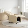 Recliner Cream Fabric