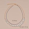Elegant temperament peach heart imitation pearl necklace short necklace accessories spot