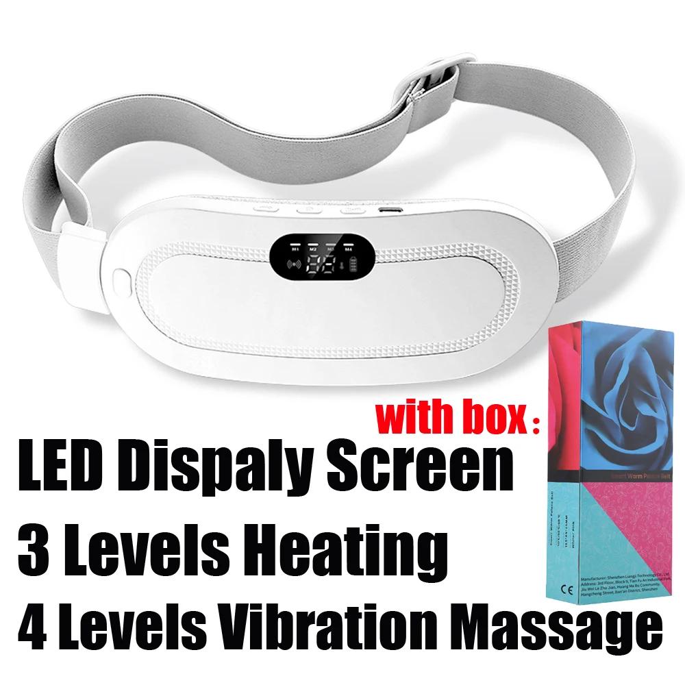 

Heating Belt for Period Cramps Women Vibrating Massager 6Mode Menstrual Pain Relief Warm Palace Belt Gift for Her Valentine Gift