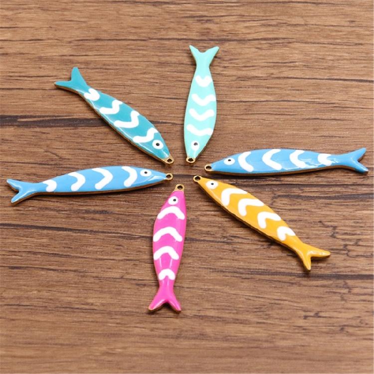 Two Sided Enamel Drop Necklace Pendant 5 Vibranting Color Addition Sturdy Stainless Steel Jewelry