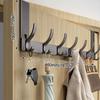 Traceless Door Back Storage Rack Storage Holder Coat Hook Creativity Clothes Hanger