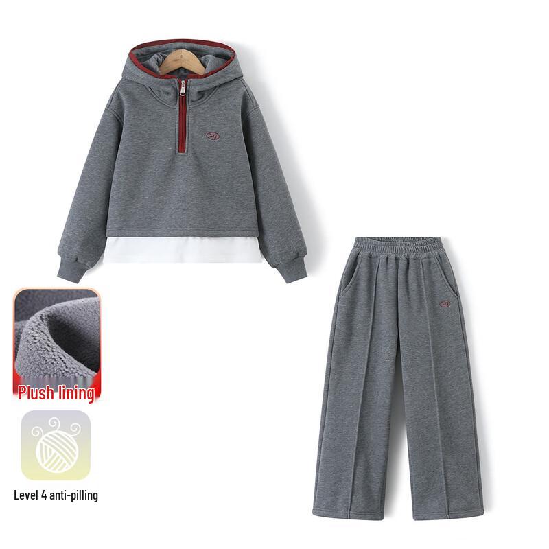 Montagut Girls  Hooded Fleece Sportswear Set 165