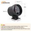 12V Tachometer Gauge 3.75'' Car Universal Black Tachometer Gauge 7color Inter Shift Light 0-8000 RPM Fit 4 6 8 Cylinder