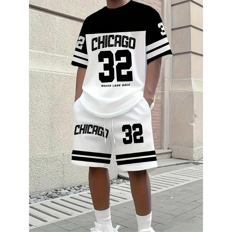 Simple Comfortable Suit Men's Print Fashion Sport Wear Men’s