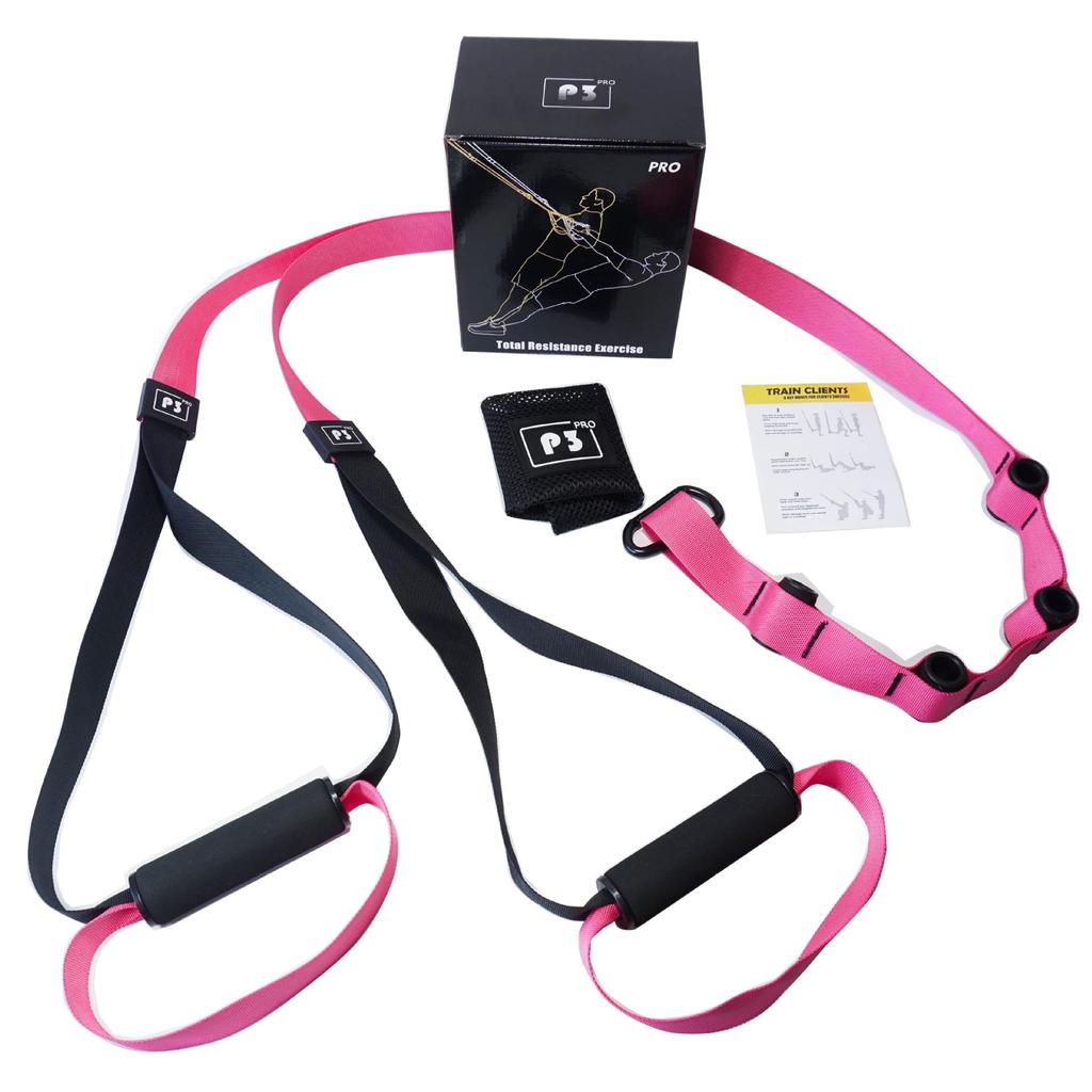 P3TRX Home Suspension Trainer: Fitness Straps, Resistance Bands, & Yoga Exercise Equipment