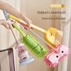 **Mini Cleaning Set: Children's Broom, Dustpan, Mop & Vacuum Toy**