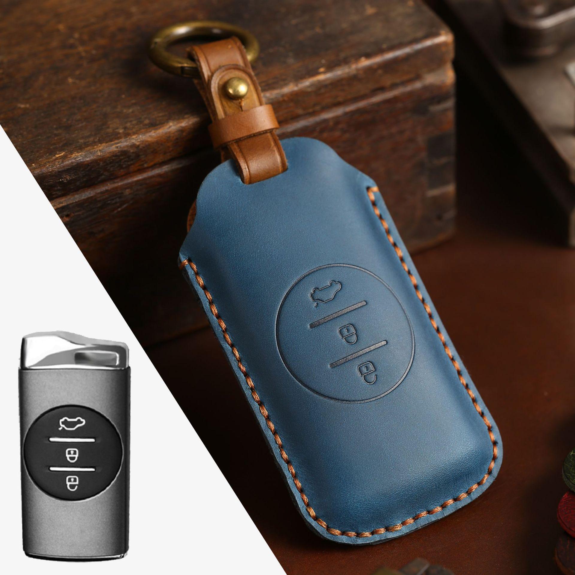 

Чехол для автомобильного ключа из натуральной кожи для Chery Xingtu