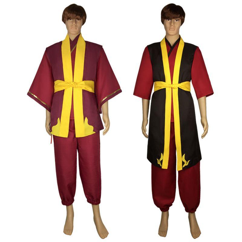 Authentic Avatar The Last Airbender Prince Zuko Cosplay Costume For Halloween Parties