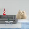 Embrace Resin Flame Sculpture And Ceramic Pear Bookend Modern Desktop Ornament for Office Patio