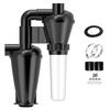 Double Filtration Cyclone Dust Collector 50mm/2'' DIY Turbocharged Woodworking Filter Industrial Separator Collector Canister