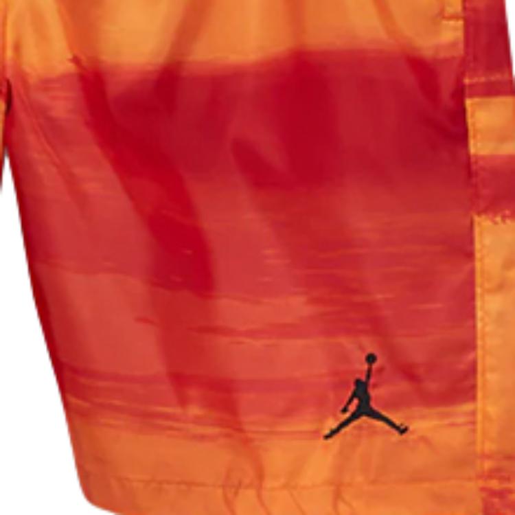Jordan Legacy AJ11 Printed Mid-Waist Fitted Shorts Men Bottoms Orange-Red CW0842-100