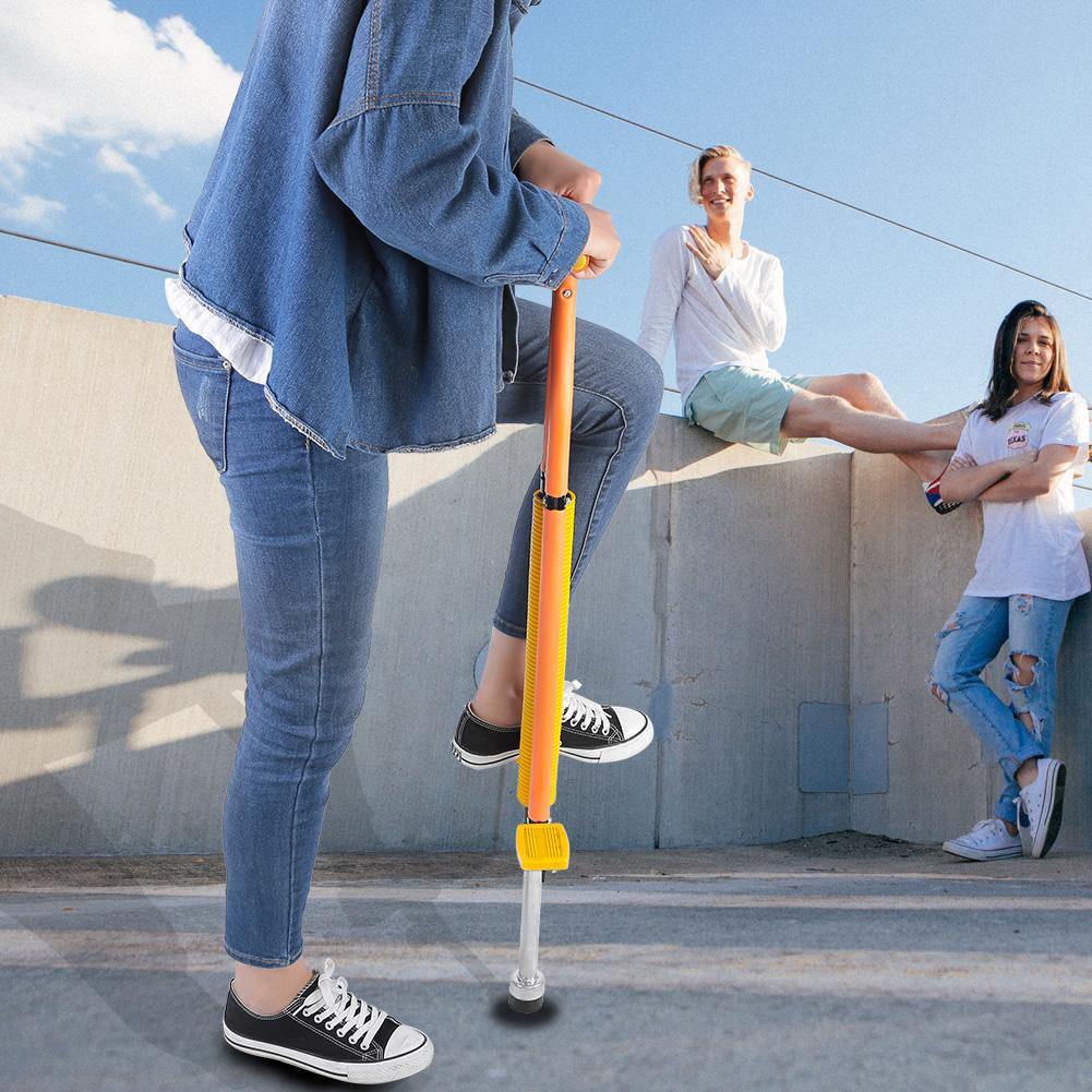Pogo Stick Jackhammer Jump Stick For Children Healthy Exercise Gift(orange)