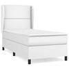 3128938 vidaXL Divan Bed with Mattress White 80x200 Cm Faux Leather