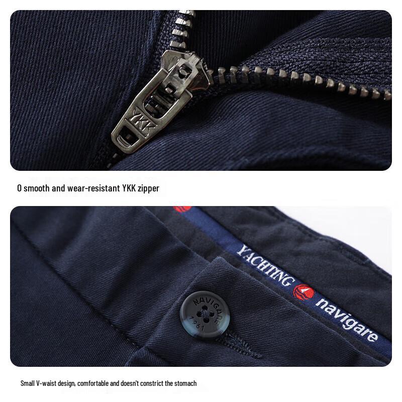 Navigare Men's Stretch Cotton Casual Trousers