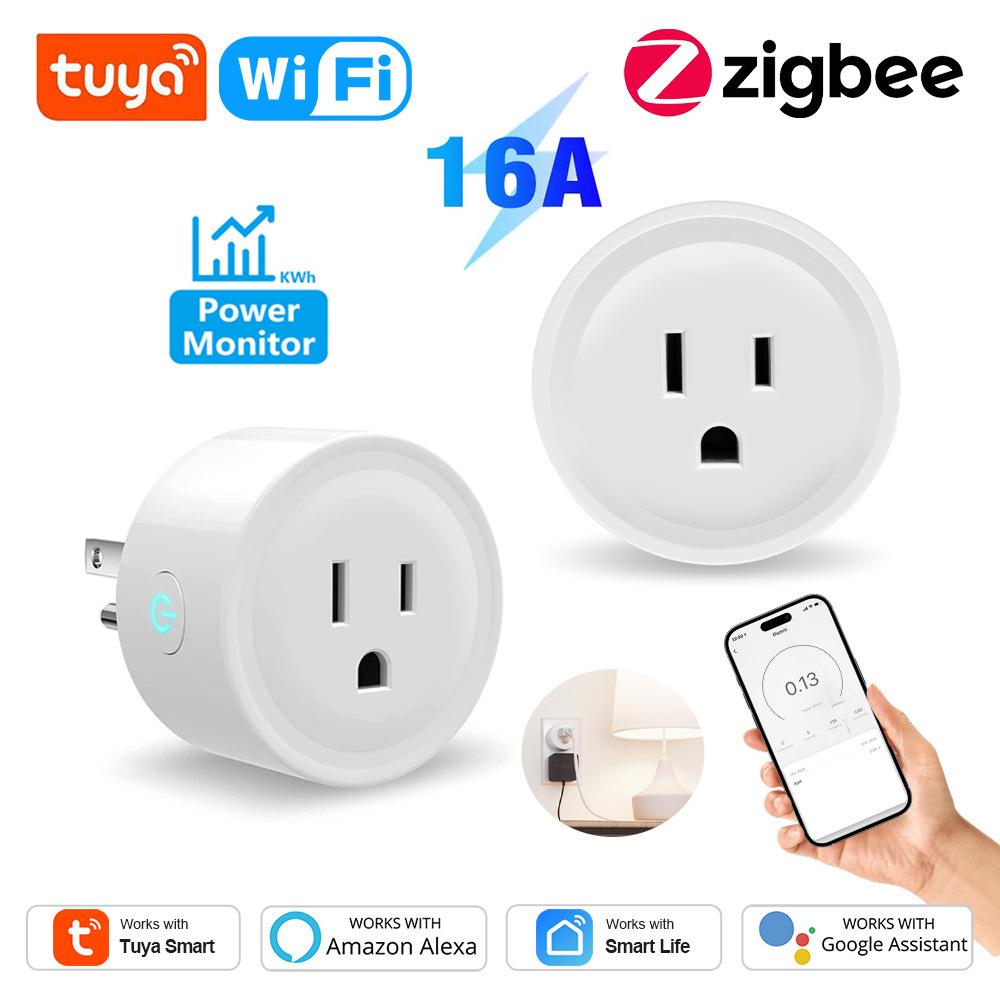 Tuya Doodle Smart WiFi Zigbee Plug: US Standard, Scene Linkage, Alexa Voice Compatible