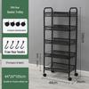 Mobile Snack Storage Rack with Wheels - Versatile Kitchen Shelf Trolley