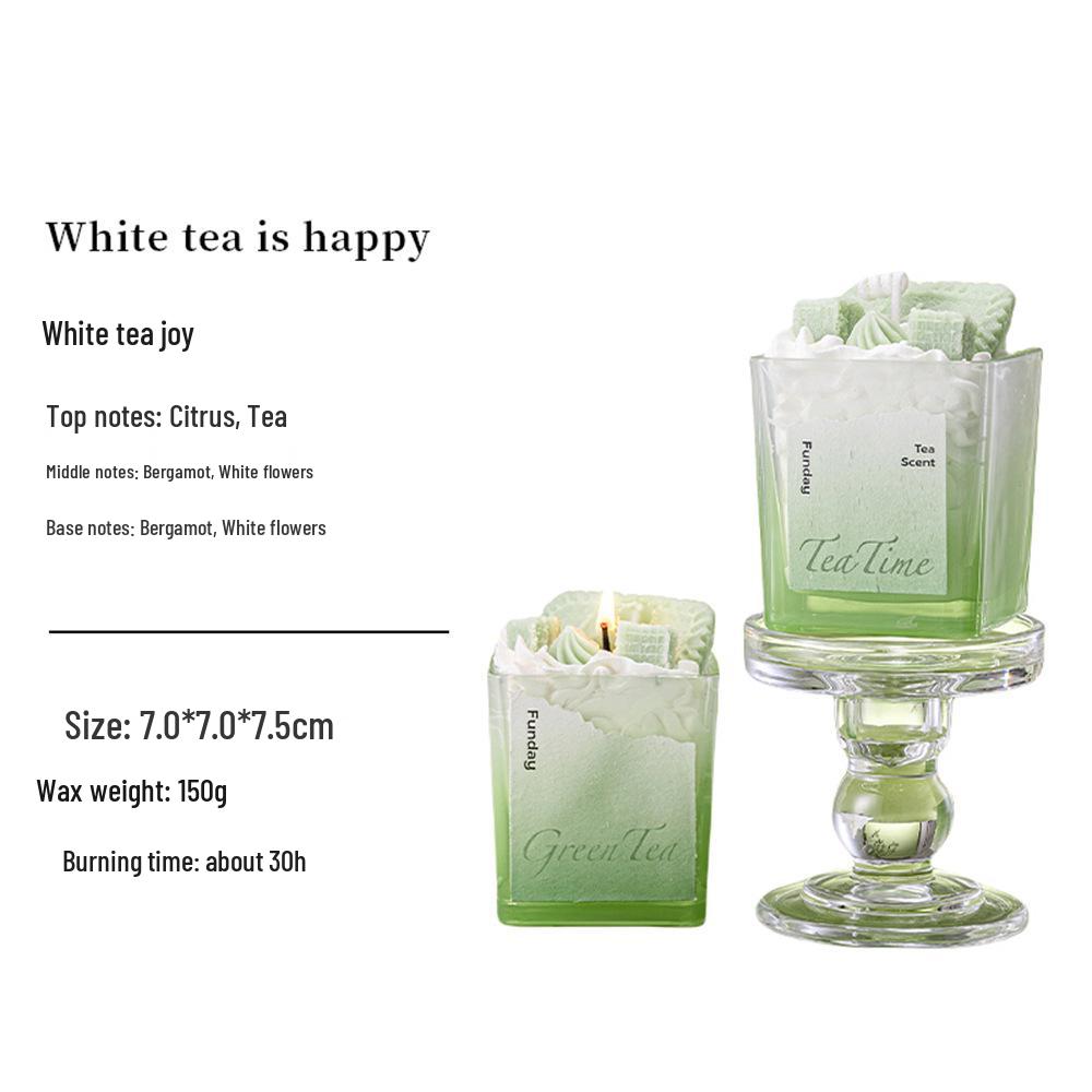 

Fangdi Изысканный кремовый торт Свеча из соевого воска: Идеальный подарок на день рождения или для молодоженов. Wax weight 150g