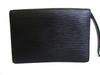 Authentic LOUIS VUITTON Epi Blacl Leather Clutch Bag Sellier Dragonne #b107  Seller Refurbished