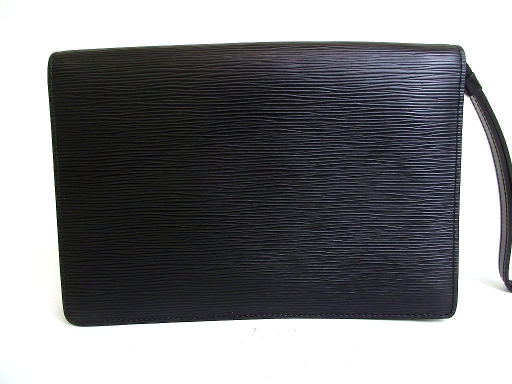 Authentic LOUIS VUITTON Epi Blacl Leather Clutch Bag Sellier Dragonne #b107  Seller Refurbished