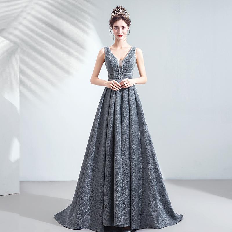 classy silver dresses