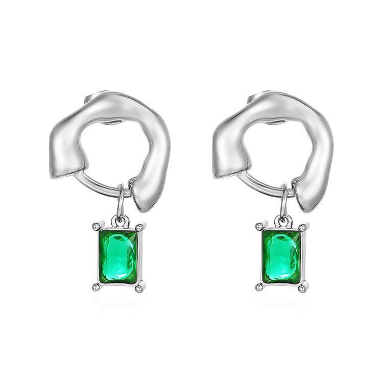 

Модные трендовые квадратные серьги-подвески Greenspar из нержавеющей стали женские легкие роскошные ретро-серьги 18K