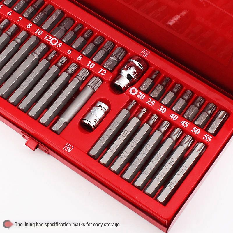 40-Piece Torx & Hex Star Bit Set for Auto Repair & Car Maintenance