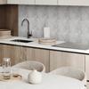 Komplet Kafelków Winylowych Z Wzorem Do Salonu Samoprzylepne Tekstura Betonu Z Rysami 20X20X20 Cm