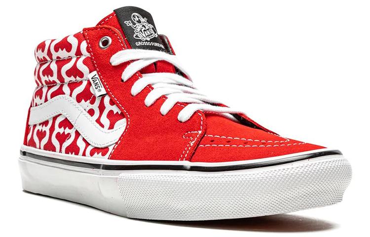 Grosso Supreme X Grosso Vans Mid 'Monogram S - Red' VN0A5KS15XS