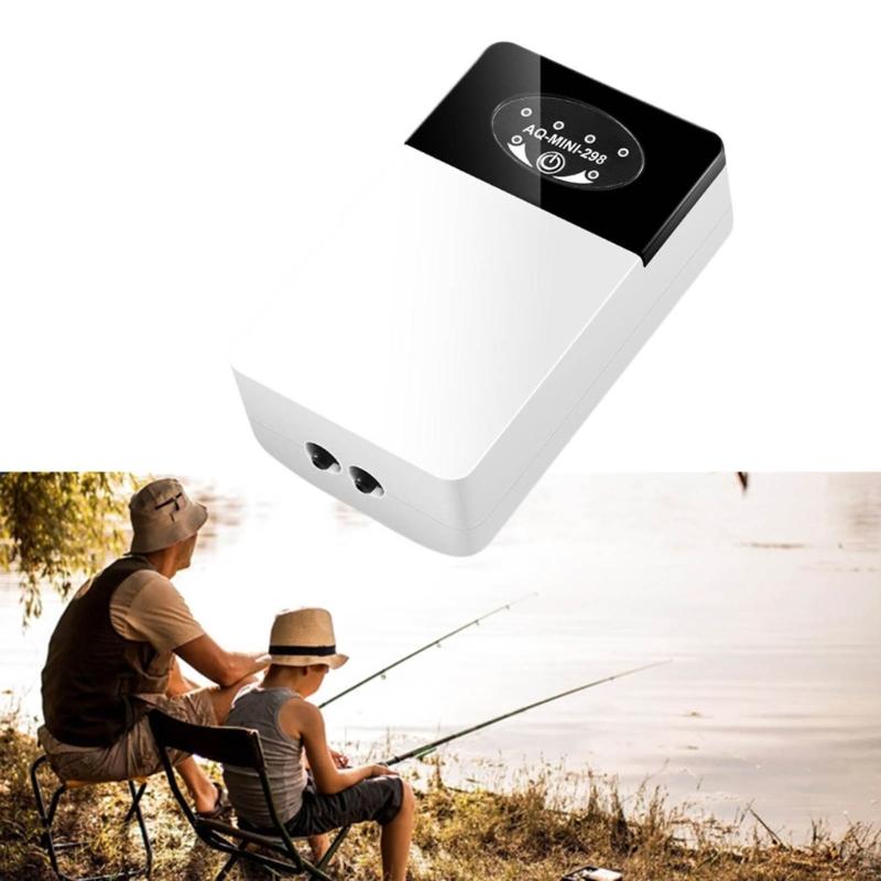 Quiet Aquariums Air Pumps USB Power 14 Hour Continuous Use Automatic Oxygen Adjustment Energy Saving Aerator