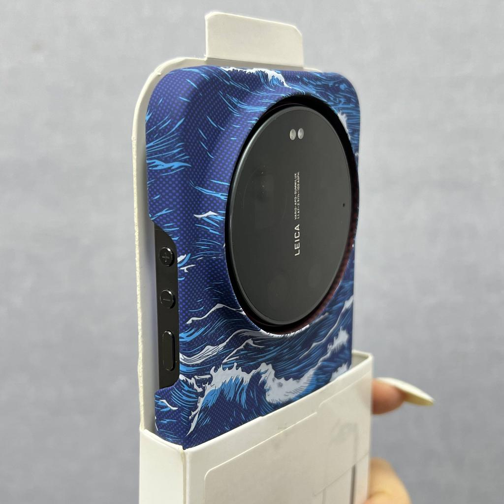 For Xiaomi 17 15 Ultra Case New Model Wave Pattern Texture Lightweight PC Hard Phone Back Cover Half Pack Dustproof Bumper