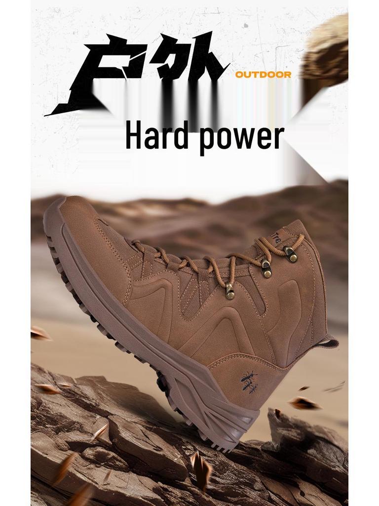 2026 Men's Plus Size Waterproof High-top Non-slip Tactical Hiking Boots