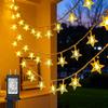 Twinkle Star 100 LED Sternen-Lichterkette Stecker 10m, Warmweiß