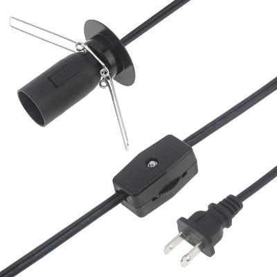 1,8M 6FT E12 Fassung Lampenkabel 18AWG Ersatz Stromkabel Zahnradschalter Einfache Installation Verkabelung