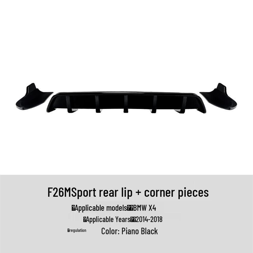 BMW X4 F26 Sport Hecklippe Spoiler Eckensatz (Modelle 2014-2018)