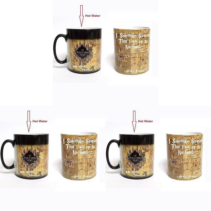 Harry Potter Magic Map Color Changing Ceramic Mug For Coffee Lovers And Giftgiving