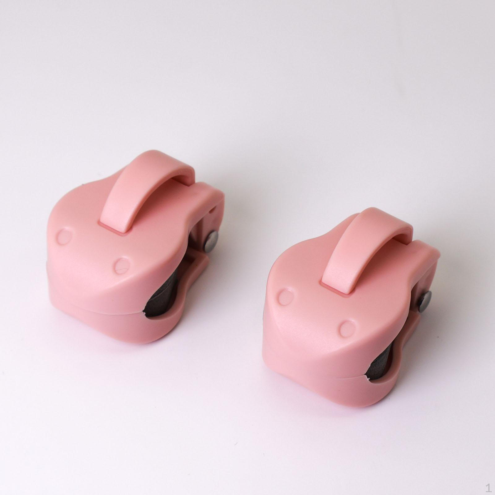 

2 Fishing Rod Holder Clips, Straps, Non-Slip Grip, Multifunctional Fixed Ball for рожевий