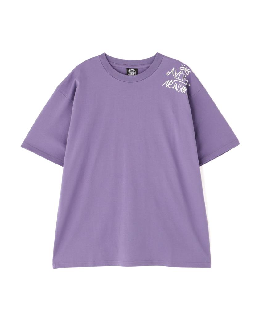 Avirex TAGGING SIGN T-SHIRT (WEB&DEPOT Exclusive) Men's Short Sleeve T-Shirt, Size L, 080, Purple, 783-5134084