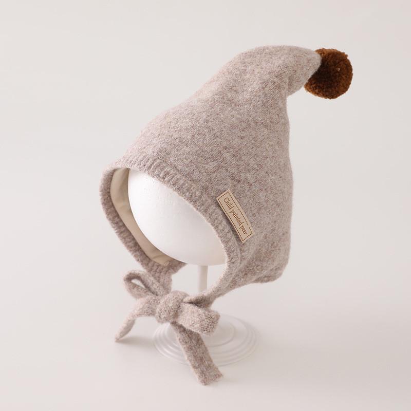 Baby Boys Girls Winter Warm Knitted Cap With Ear Flap For Toddler Kids