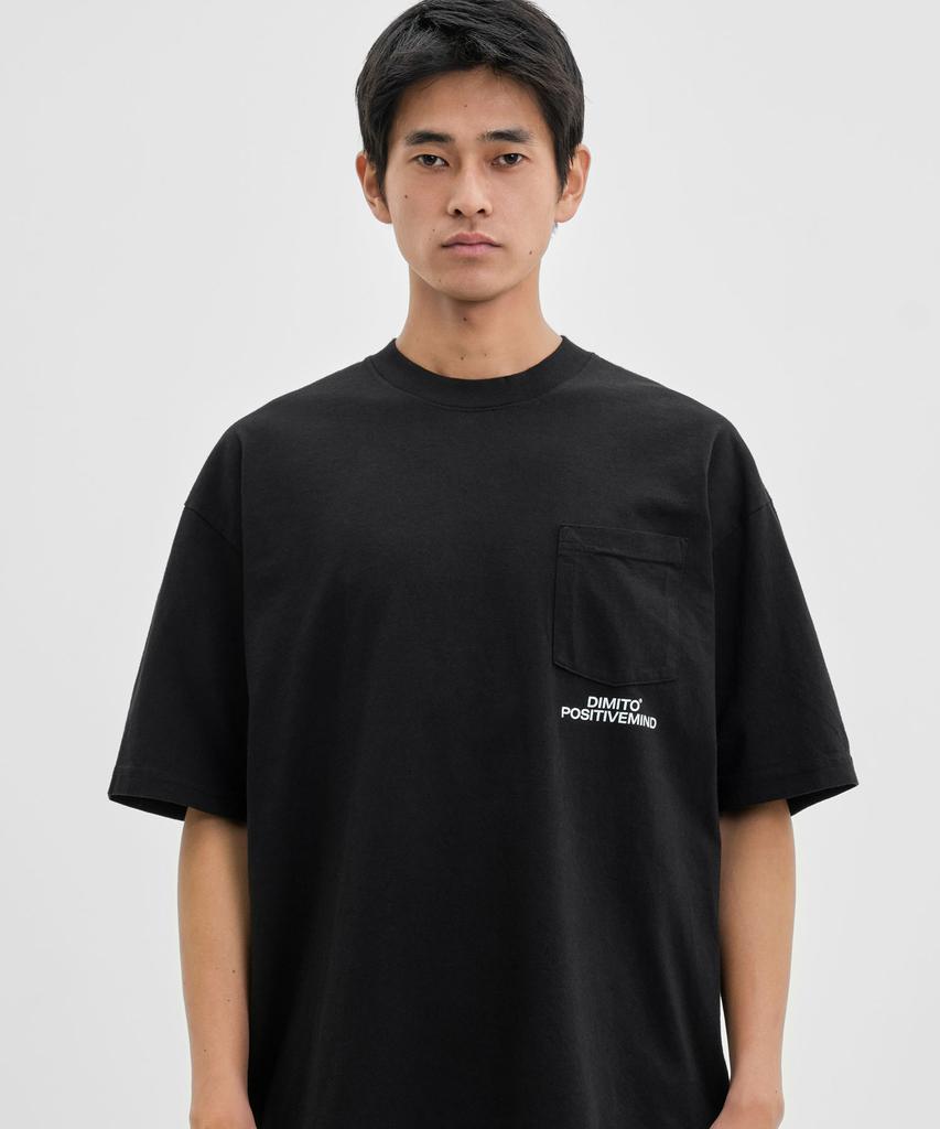 DIMITO Dmt Pocket Ssv Gd 6.5Oz Tee Black