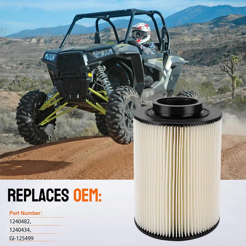 RZR 800 Air Filter 1240482 1240434 Replacement For Polaris ATV RZR 4 800 RZR 800 EFI 2010-2013 RZR S 800 EFI 2009-2014 Ranger 800 Crew 2012-2014