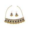 Bohemian Indian Style Rhinestone Tassel Necklace & Earrings Set for Women
