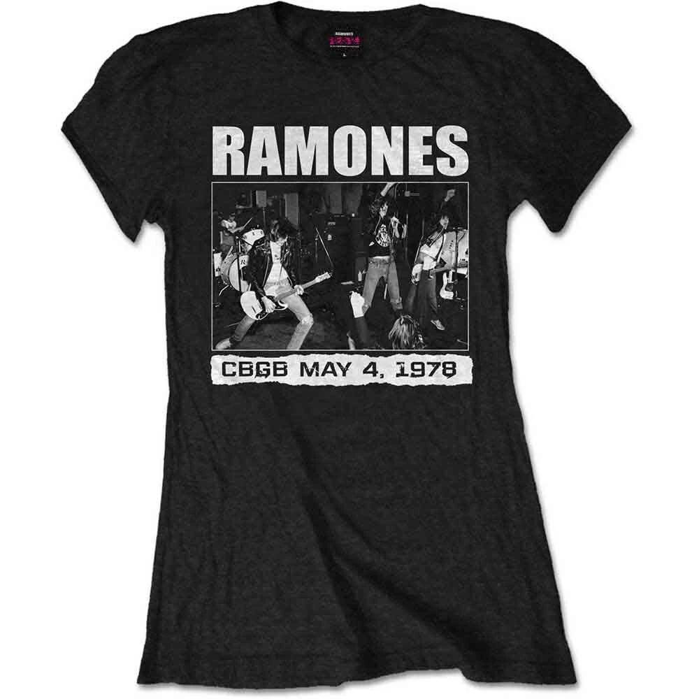Ramones Ladies T-Shirt: CBGB 1978 (Medium) L