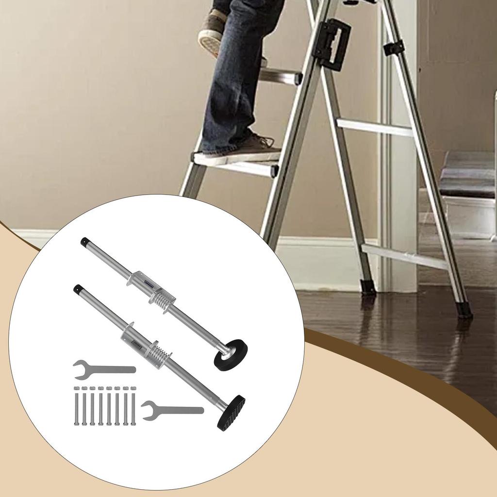 2x Ladder Levelers Stabilizer Ground Level with Screw Nonslip Leveling Tool Adjustable for Outdoor Cement Household Indoor