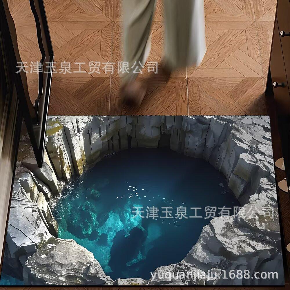 Home Floor Mat 3D Water Absorbing Quick Drying Floor Mat Dirt Resistant and Easy To Maintain Foot Mat