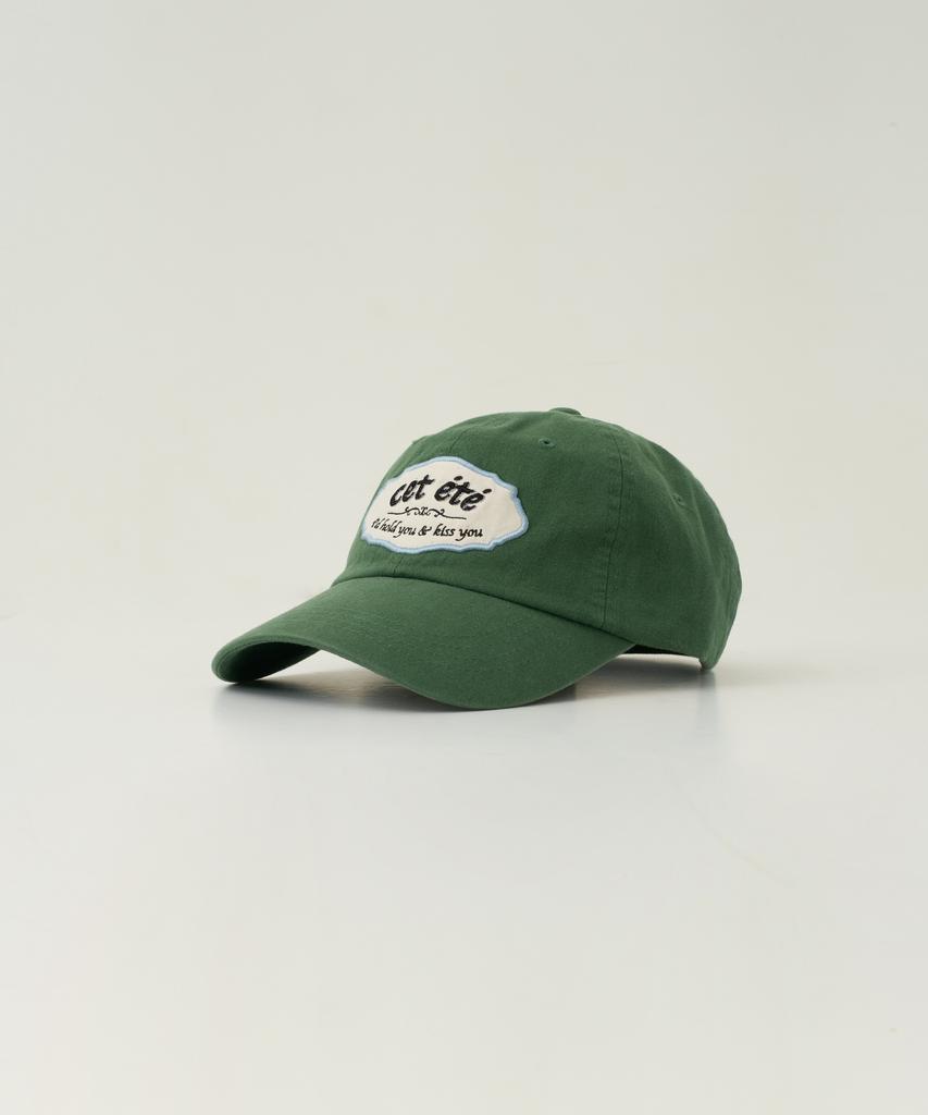 Ssettette Signboard Applique Ball Cap_Green