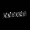 6 in 1 Punch-free Trackless Magic Hook Door Self- Adhesive Hooks Wall Hanging Transparent Hook for Clothes and Hats