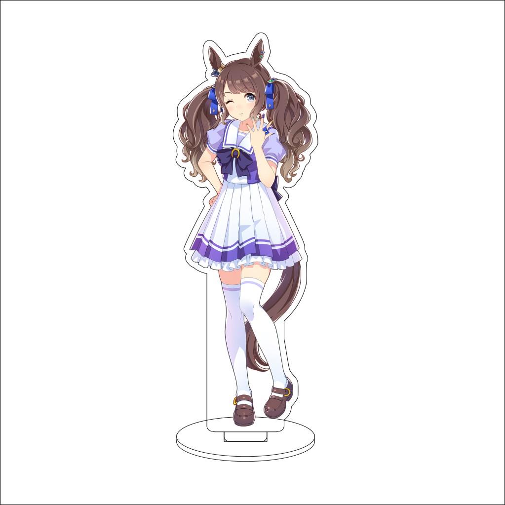 16CM Anime Pretty Derby Cosplay Acrylic Stand Ornaments Taiki Shuttle Grass Wonder Mejiro McQueen Figure Stand Halloween Gifts