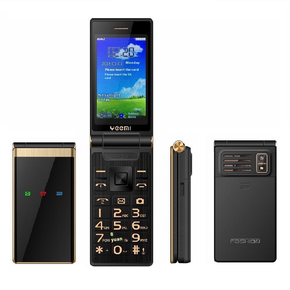 

4G Полный Netcom Двухэкранный Флип-чехол Телефон для пожилых людей Крупные кнопки Функциональный телефон Кнопочный мобильный телефон для пожилых людей