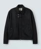 Piari Two-Way Zip-Up Suede Blouson (Black)
