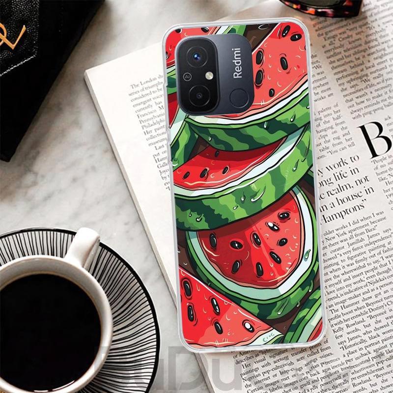 Watermelon Summer Fruit Cover For Xiaomi Redmi 13 13C 14C 12 12C 10 10C 9 9C 9T 9A Phone Case 10A 8A 8 7A 7 6A 6 K80 K70 K60 K20